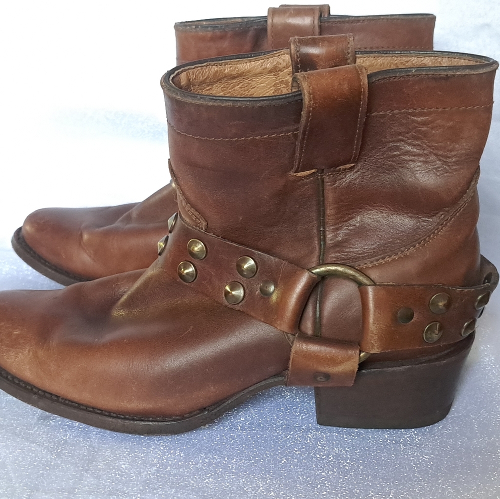 CUADRA RENEGADE Brown Leather Ankle Boots SIZE 9B